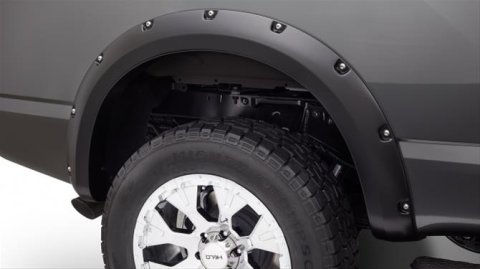 Bushwacker Pocket-Style Fender Flares 70018-02 Flares, Pocket Style, Rear, Black, Dura-Flex Thermoplastic, for Nissan, Pair