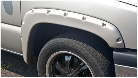 Bushwacker Pocket-Style Fender Flares 40948-02 Flares, Pocket Style, Front and Rear, Black, Dura-Flex Thermoplastic, Chevy, Set of 4 thumbnail 2