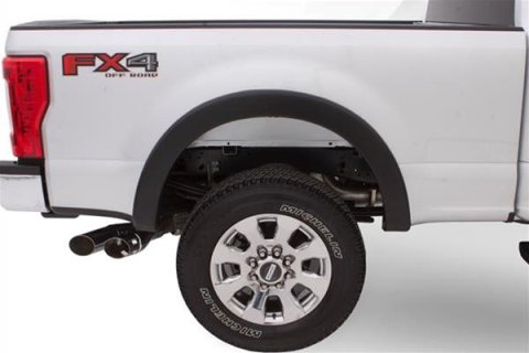 Bushwacker Color-Matching OE-Style Fender Flares for 2017-2022 F-250 SUPER DUTY, F-350 DUTY - 20944-6A Flares, OE-Style, Front and Rear, Dura-Flex Thermoplastic, Magnetic Gray, 0.750 in. Flare Width, Ford, Set of 4