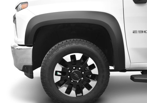 Bushwacker Extend-A-Fender Flares 40163-02 Fender Flares, Extend-A-Fender, Front, Black, Dura-Flex Thermoplastic, Chevrolet, Pair thumbnail 1