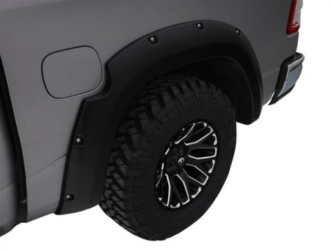 Bushwacker OE-Style Fender Flares 20120-02 Flares, OE-Style, Rear, Matte Black, Dura-Flex Thermoplastic, Ford, Pair thumbnail 1