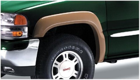 Bushwacker Extend-A-Fender Flares 40031-02 Fender Flares, Extend-A-Fender, Front, Black, Dura-Flex Thermoplastic, Chevy, GMC, Pair