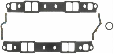 Fel-Pro Performance Intake Manifold Gasket Sets 1245 Gaskets, Intake, Composite, Cut to Fit, 1.9-2.3 in. x 1.25-1.4 in. Port, .120 in. Thick, Chevy, Small Block, Set
