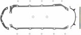 Fel-Pro Performance Oil Pan Gaskets 1814 Gasket, Multi-Piece, Rubber-Coated Fiber, Pontiac, 326-455, Kit thumbnail 1