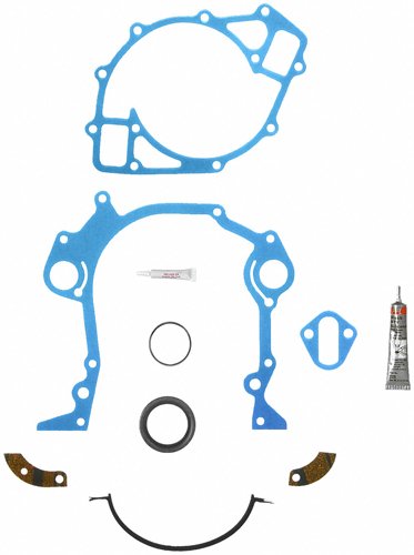 Fel-Pro Timing Cover Gaskets TCS 45279 Gasket, Cover, Cork/Rubber, Ford, Lincoln, Mercury, 429/460, V8, Kit thumbnail 2