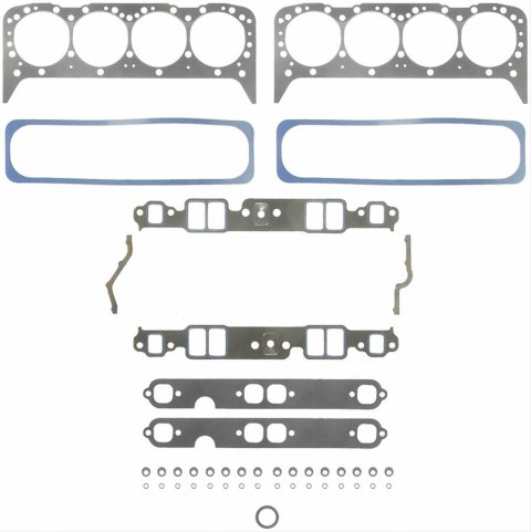 Fel-Pro Performance Marine Head Set Gaskets 17214 Gasket, Set, Stainless Steel, Composition Type, Marine, 4.00 in. Bore, Chevy, 350, Kit thumbnail 1