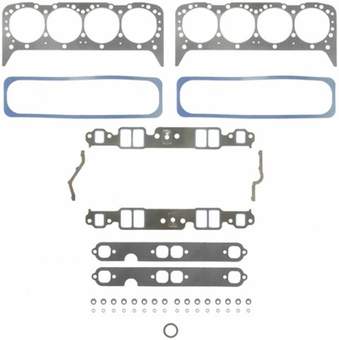 Fel-Pro Performance Marine Head Set Gaskets 17214 Gasket, Set, Stainless Steel, Composition Type, Marine, 4.00 in. Bore, Chevy, 350, Kit thumbnail 2