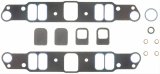 Fel-Pro Performance Intake Manifold Gasket Sets 1233 Gaskets, Manifold, Intake, Composite/Printoseal, 2.20 in. x 1.18 in. Port, .060 in. Thick, Pontiac, 326-455, Set thumbnail 1