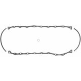 Fel-Pro Performance Oil Pan Gaskets 1811 Gasket, Multi-Piece with Drain Plug Seal, Rubber-Coated Fiber, Ford, 351C, 351M, 400M, Kit thumbnail 1
