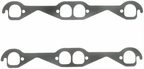 Fel-Pro Performance Exhaust Header Gasket Sets 1406 Gaskets, Header, Steel Core Laminate, D-Port, Chevy, Small Block, Set