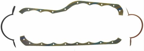 Fel-Pro Oil Pan Gaskets OS 30297 C Gasket, Multi-Piece, Cork/Rubber, Ford, Mercury/Merkur, 2.0/2.3L, L4, Each