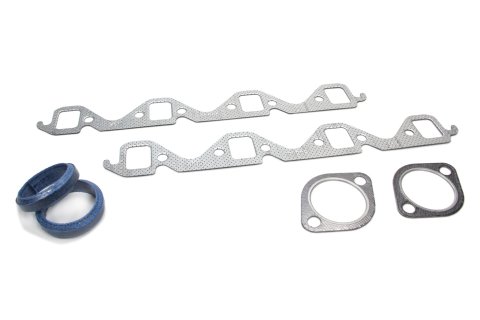 Fel-Pro Exhaust Manifold Gaskets MS 90000 Gaskets, Header, Steel Core Laminate, Stock Port, Ford, Small Block, Pair thumbnail 2