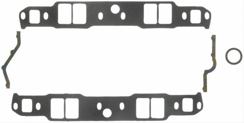 Fel-Pro Performance Intake Manifold Gasket Sets 1286 Gaskets, Manifold, Intake, 18 Degree, 2.02 in. x 1.31 in. Port, .120 in. Thick, Chevy, Small Block, Set