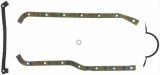 Fel-Pro Marine Oil Pan Gaskets 17950 Gaskets, Marine, Cork, Rubber, 2-piece Rear Main Seal Style, Chevy, GMC, 153, 181, Set thumbnail 1