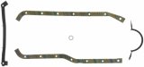 Fel-Pro Marine Oil Pan Gaskets 17950 Gaskets, Marine, Cork, Rubber, 2-piece Rear Main Seal Style, Chevy, GMC, 153, 181, Set thumbnail 2