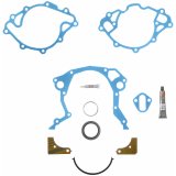 Fel-Pro Timing Cover Gaskets TCS 45168 Gasket, Cover, Cork/Rubber, DeTomaso/Ford, Lincoln, Mercury, 221-302/351W, V8, Kit thumbnail 1