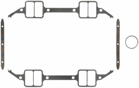 Fel-Pro Performance Intake Manifold Gasket Sets 1218 Gaskets, Manifold, Intake, Rectangular, 2.630 in. x 1.34 in. Port, .060 in. Thick, Mopar, Big Block RB, Set