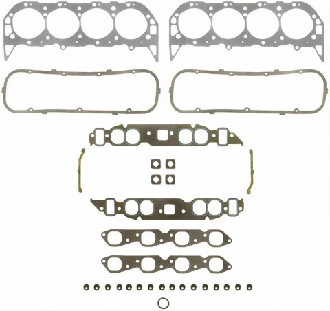 Fel-Pro Performance Marine Head Set Gaskets 17240 Gasket, Stainless Steel, Composition Type, Marine, Chevy, 454, Kit