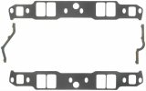 Fel-Pro Performance Intake Manifold Gasket Sets 1263 Gaskets, Manifold, Intake, 18 Degree, 2.02 in. x 1.31 in. Port, .060 in. Thick, Chevy, Small Block, Set thumbnail 1