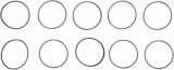 Fel-Pro Performance Air Cleaner Gaskets 2100 Gasket, Carter Thermoquad, Each thumbnail 1