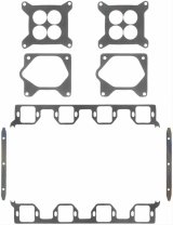 Fel-Pro Intake Manifold Gaskets MS 90007 Gaskets, Replacement, Stock Port Style, Dodge, Monteverdi, Plymouth, 426 Mopar Hemi, Set thumbnail 1