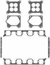 Fel-Pro Intake Manifold Gaskets MS 90007 Gaskets, Replacement, Stock Port Style, Dodge, Monteverdi, Plymouth, 426 Mopar Hemi, Set thumbnail 2