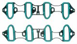 Fel-Pro Intake Manifold Gaskets MS 96587 Gaskets, Replacement, Cathedral Port Style, Buick, Cadillac, Chevrolet, GMC, Hummer, Isuzu, Saab, Workhorse, V8, Pair thumbnail 1