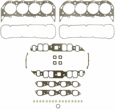 Fel-Pro Performance Marine Gasket Sets 17243 Engine Gaskets, Marine, Top End, Chevy, 7.4L/454, Set