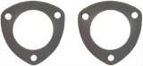 Fel-Pro Performance Collector Gaskets 2014 Gaskets, Triangle, Steel Core Laminate, 3-Hole, 2.500 in. Inside Diameter, Pair thumbnail 1
