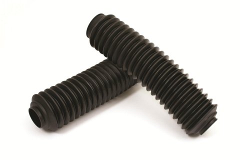 Daystar MX Fork Boots MX00408BK Boots, MX, Poly-Vinyl, Black, Pair