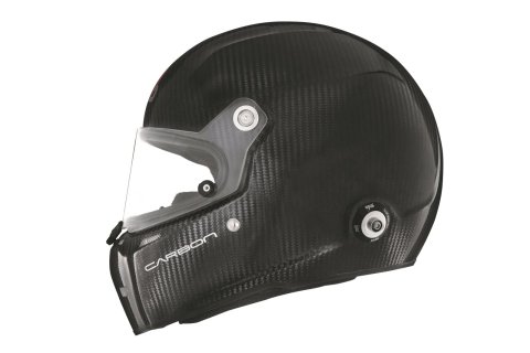Stilo ST5 FN Carbon Helmets AA0710AF1T57 Helmet, Carbon, Full, Fiber, Clear Shield, Snell SA2020/FIA 8859-2020, EPS Liner, No Graphic, Medium, Each thumbnail 1