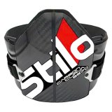 Stilo Carbon Curva 8870 Rib and Chest Protectors AS0002L Protectors, 8870, Adjustable, Fiber, Black, White, FIA 8870, Large, Each thumbnail 1