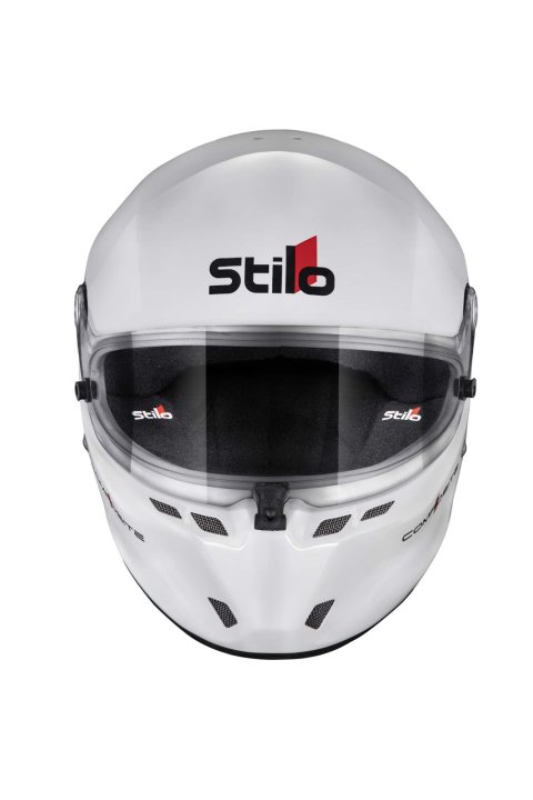 Stilo ST6 FN Composite Helmets AA0810AF2V610101 Helmet, Composite, Full, Gloss, White, Snell SA2020, FIA 8859-2018, Clear Visor, X-Large, 61cm, EPS Liner, Each thumbnail 2
