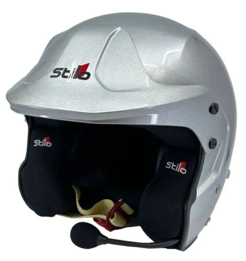 Stilo Venti Trophy Plus Rally Helmets AA0112EG2T61 Helmet, Rally, Silver, Snell SA2020/FIA 8859-2015, EPS Liner, No Graphic, X-Large, Each thumbnail 6