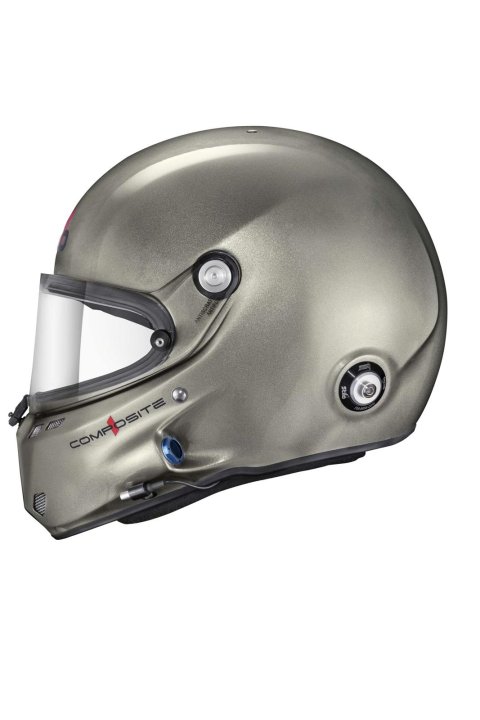Stilo ST6 GT Composite Helmets AA0800AF2V57 Helmet, Composite, Full, Gloss, Titanium, Snell SA2020, FIA 8859-2024, Clear Visor, Medium, 57cm, EPS Liner, Each thumbnail 1