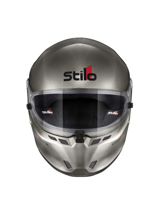 Stilo ST6 FN Composite Helmets AA0810AF2V64 Helmet, Composite, Full, Gloss, Titanium, Snell SA2020, FIA 8859-2018, Clear Visor, 3X-Large, 64cm, EPS Liner, Each thumbnail 2