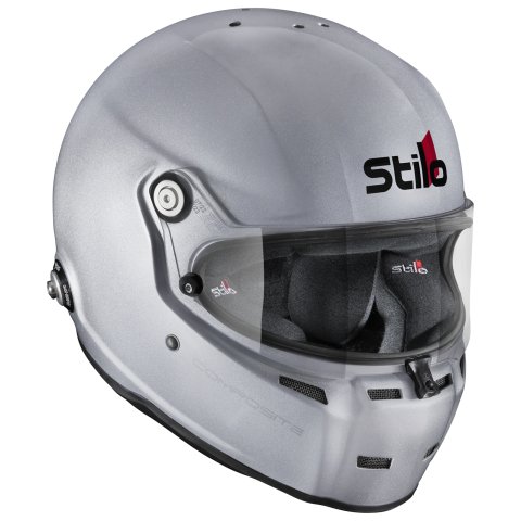 Stilo ST5 FN Composite Helmets AA0710AF2T64 Helmet, Composite, Full, Carbon Fiber, Clear Shield, Snell SA2020/FIA 8859-2020, EPS Liner, No Graphic, 3X-Large, Each thumbnail 4