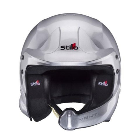 Stilo Venti WRC Composite Helmets AA0220BG2T63 Helmet, Composite, Gloss Silver, Snell SA2020/FIA 8859-2015, No Graphic, 2X-Large, Each thumbnail 5
