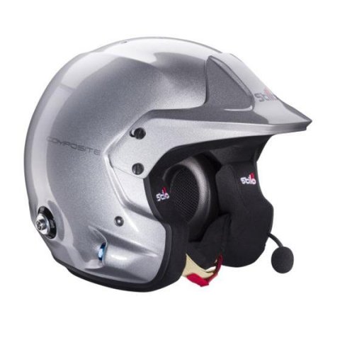 Stilo Venti Trophy Plus Rally Helmets AA0112EG2T64 Helmet, Rally, Silver, Snell SA2020/FIA 8859-2015, EPS Liner, No Graphic, 3X-Large, Each thumbnail 1