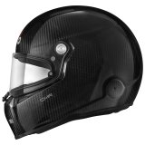 Stilo Carbon CMR Karting Helmets AA0722AH1P55 Helmet, Karting, Full Face, Black Fiber, Gloss, Clear Shield, Snell CMR2016, No Graphic, Small, Each thumbnail 4