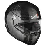 Stilo Carbon CMR Karting Helmets AA0722AH1P55 Helmet, Karting, Full Face, Black Fiber, Gloss, Clear Shield, Snell CMR2016, No Graphic, Small, Each thumbnail 6