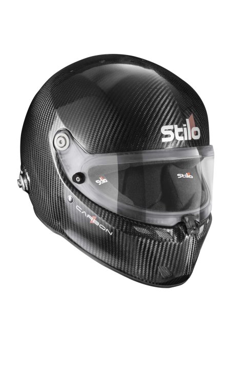 Stilo ST6 FN Carbon Helmets AA0810AF1V63 Helmet, Carbon, Full, Gloss, Fiber, Snell SA2020, FIA 8859-2018, Clear Visor, 2X-Large, 63cm, EPS Liner, Each thumbnail 1