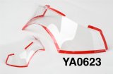 Stilo Helmet Rear Spoilers YA0623 Spolier, ST4F-ST5, Top Plastic Aerodynamic, Clear, Each thumbnail 2