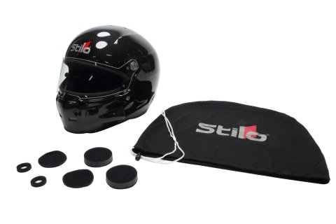 Stilo ST5 GT Carbon Helmets AA0700AF1T57 Helmet, Carbon, Full, Fiber, Clear Shield, Snell SA2020/FIA 8859-2020, EPS Liner, No Graphic, Medium, Each thumbnail 4