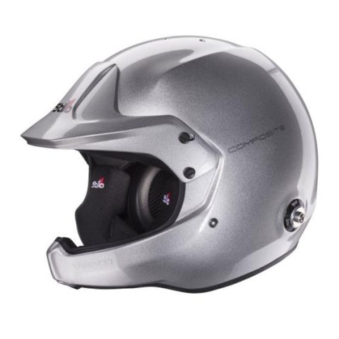 Stilo Venti WRC Composite Helmets AA0220BG2T55 Helmet, Composite, Gloss Silver, Snell SA2020/FIA 8859-2015, No Graphic, Small, Each thumbnail 3