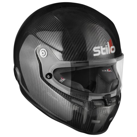 Stilo Carbon CMR Karting Helmets AA0722AH1P54 Helmet, CMR, Full, Fiber, Clear Shield, Snell CMR2016, No Graphic, X-Small, Each thumbnail 2