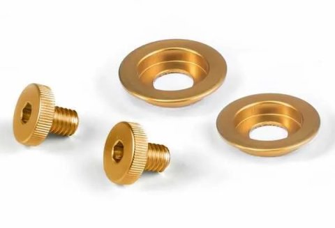 Stilo Helmet Components YA0817G Accessories, ST5 VISOR SCREW KIT - GOLD thumbnail 2