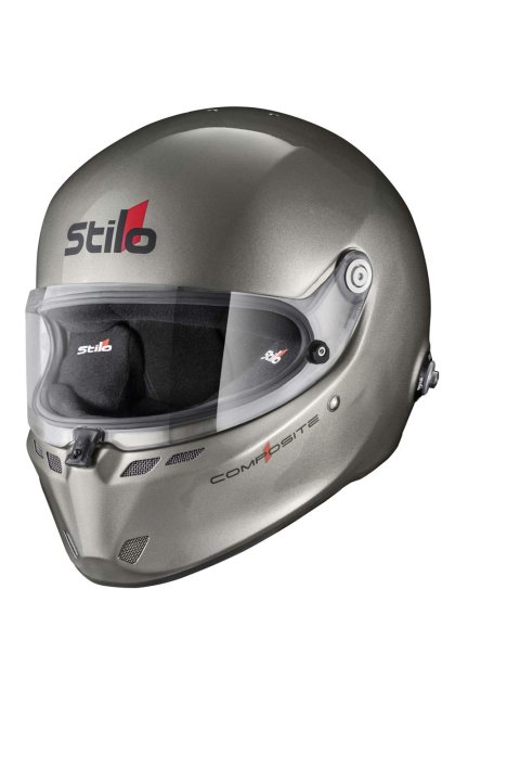 Stilo ST6 FN Composite Helmets AA0810AF2V63 Helmet, Composite, Full, Gloss, Titanium, Snell SA2020, FIA 8859-2018, Clear Visor, 2X-Large, 63cm, EPS Liner, Each thumbnail 3