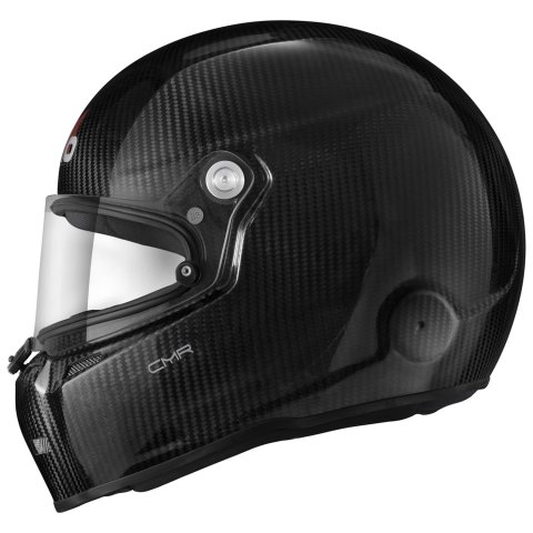 Stilo Carbon CMR Karting Helmets AA0722AH1P56 Helmet, CMR, Full, Fiber, Clear Shield, Snell CMR2016, No Graphic, Small Plus, Each thumbnail 4