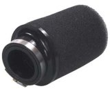 UNI Filter Clamp-On Pod Filters UP-4125 Air Filter, Pod, Clamp-On, Round Flanged Style, Foam, Black, Each thumbnail 1